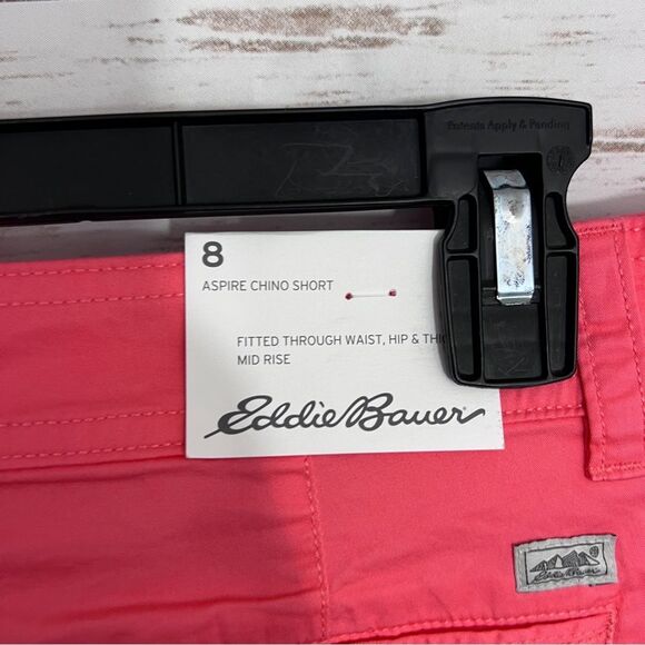 Eddie Bauer Neon Pink Aspire Chino Shorts NWT Outdoor Hiking Active Athletic - Picture 5 of 5